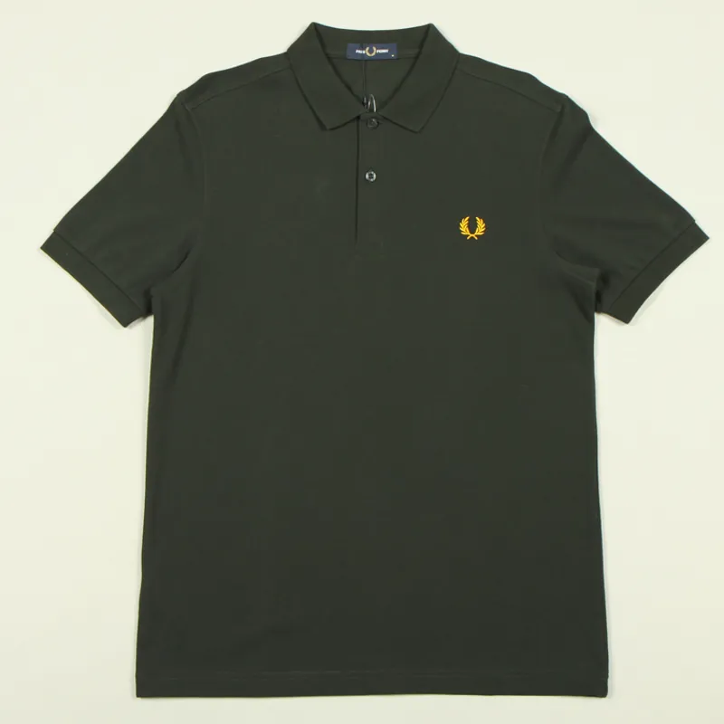 Fred Perry Plain Polo Shirt M6000 - Night Green